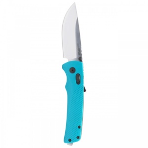 Cutit pliabil SOG Flash AT Petrol Green 11-18-13-41, lama Drop Point CRYO D2 Satin, deschidere asistata S.A.T., AT-XR Lock, maner GRN Petrol Green, EDC Premium - Img 3