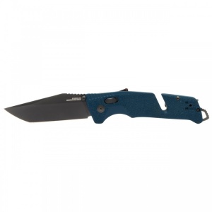 Cutit pliabil SOG Trident AT Uniform Blue Tanto 11-12-09-41, lama Tanto CRYO D2, deschidere asistata, AT-XR Lock, taietor de centura, spargator geam, maner GRN Uniform Blue - Img 4