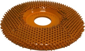 Disc sculptura lemn SABURR - Ø 100 mm fata plata - Img 11