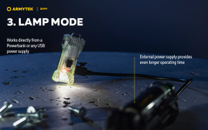 F06001Y Lanterna breloc Zippy- Yellow, Armytek - Img 6