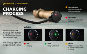 F06701CS Wizard C2 Pro Max Magnet USB Sand - lumina alba, Armytek - Img 18