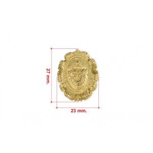 Figurina stema din metal pentru navomodele / hobby, Amati Italia - Img 2