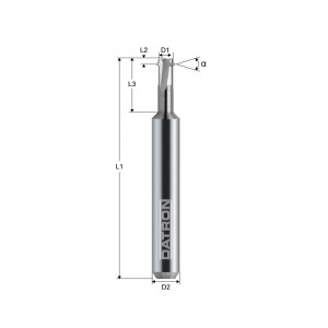 Freza pentru filetare, Datron 0068454A, 4.2x2.0x6.0mm - Img 2