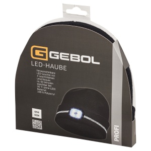 Gebol 700006, Caciula neagra cu banda reflectorizanta si LED, 4 niveluri de luminozitate, 60 de minute de functionare, LED detasabil si reincarcabil prin USB - Img 2