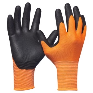 Gebol EP709233, Manusi de protectie Eco Flex Orange, din poliester, acoperire din nitril, uz profesional, marimea 9/L