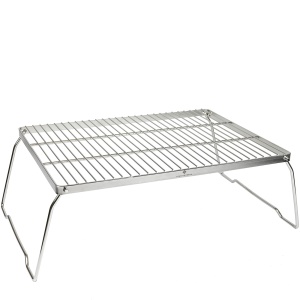 Gratar pliabil pentru foc de tabara Stabilotherm BBQ Grid Large din otel inoxidabil