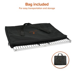 Gratar pliabil pentru foc de tabara Stabilotherm BBQ Grid Large din otel inoxidabil - Img 11