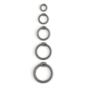 Inele O Infinity Snake (Ouroboros) 13 si 19 mm, fara nichel - Tandy Leather - imagine 4