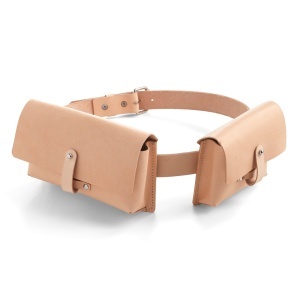 Kit borseta de curea Explorer din piele vegetala Tandy Leather, 25 x 14 x 6 cm