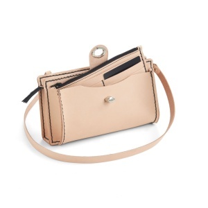 Kit geanta crossbody Erica din piele Tandy Leather, cu portofel asortat - imagine 8