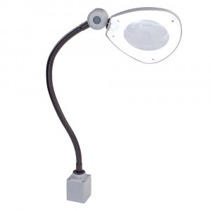 Lampa de lucru profesionala CENALED LENS DC cu lupa, cu braț flexibil - Img 3