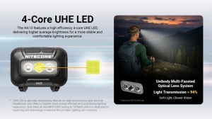 Lanterna Frontala Nitecore HA13 RGB, 350 Lumeni, Lumina Rosie, Verde si Albastra, 3 x AAA, IP66 - Img 16