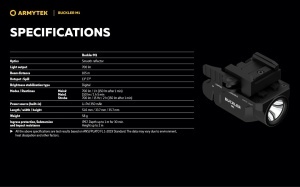 Lanterna tactica Armytek Buckler M1 White 700 lm pentru pistol, cu montura Glock si Picatinny - Img 20