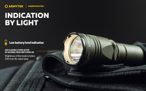 Lanterna tactica Armytek Dobermann Pro Magnet USB Olive Warm 1400 lm cu acumulator inclus - Img 15