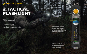 Lanterna tactica Armytek Partner C2 Magnet USB Warm 1020 lm cu acumulator inclus - Img 9