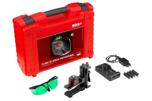 Laser cu linii, 3 planuri, verde cu accesorii (LB green + WH5/8") SOLA PLANO 3D GREEN PROFESSIONAL - imagine 2