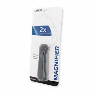 Lupa de mana RimFree putere 2x dreptunghiulara acrilica cu led, Carson - Img 4