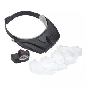 Lupa pentru cap MagniVisor, cu 4 lentile si LED - Carson - Img 2