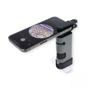 Microscop de buzunar Carson, cu clemă adaptor pentru smartphone, 120x-240x - Img 2