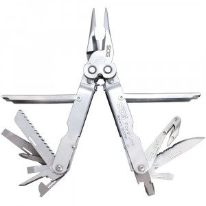 Multitool SOG PowerLock V-Cutter cu husa din nylon, 18 functii, otel inoxidabil 420, Compound Leverage