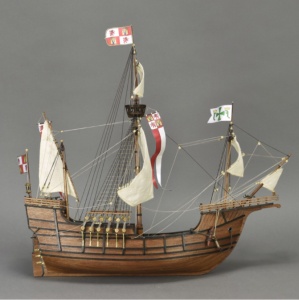 Navomodel Caravelă Santa Maria, scara 1:65 Kit model de navă din lemn - Artesania Latina - Img 4