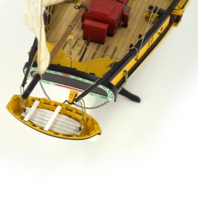 Navomodel Corsarul Cutter Le Renard, scara 1:50 Model de navă din lemn - Artesania Latina - Img 8