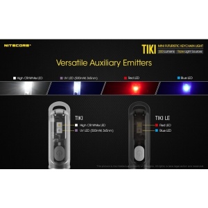 Nitecore TIKI LE - Lanterna Breloc Semnal Rosu-Albastru - Img 10