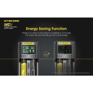 Nitecore UMS2 - Incarcator USB-C 2 Sloturi cu LCD - Img 6