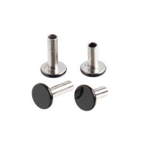 Nituri tubulare negru lucios sau inox, set 100 buc - Tandy Leather - imagine 7
