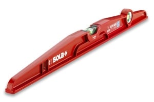Nivela din aluminiu forjat, antisoc, magnetica, 2 bule, 40 cm, 0,5 mm/m SOLA MM 40