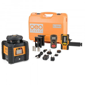 Nivela laser rotativa orizontala cu afisaj, cu receptor FR 45, GEO-FENNEL - Img 1
