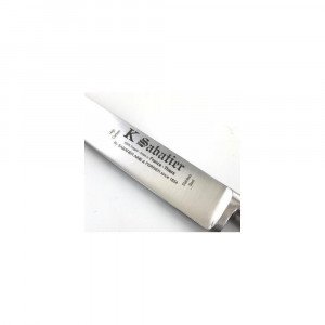 OL-1110-7 Cutit decojit fructe si legume, lungime 7cm, maner din lemn de maslin, Sabatier Authentique - Olive. - Img 1