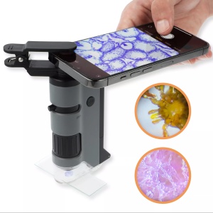 Pachet MicroFlip cu diapozitive si Microscop de buzunar Carson cu LED-uri UV - Img 2