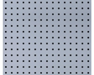Panou perforat metalic pentru scule 590 x 550 mm cu gauri patrate