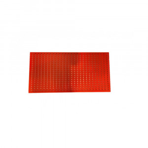 Panou perforat orizontal de 1000x500mm rosu