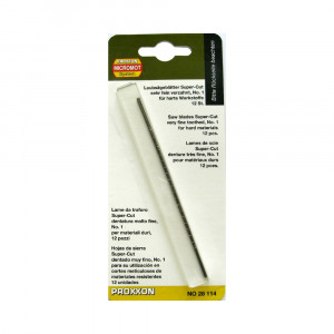 Panze fara pin pentru traforaje, Proxxon 28114, 50 TPI, 12 buc - Img 3