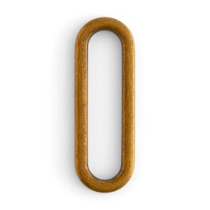 Pasant simplu 1909 (strap loop) pentru curele de 38 si 51 mm, alama antica - Tandy Leather - imagine 3