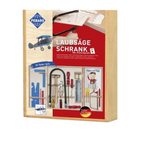 Pebaro 407, Set traforaj in cutie de lemn, 18 piese - Img 2