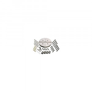 Placa cu cleme de fixare Proxxon 24412, diametru 125 mm, 2 canale T, pentru strungul PD 400 - Img 2