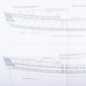 Planuri contructie navomodel Victory Models, HMS Vanguard, Scara 1:72, Lungime: 1180mm, Amati Italia - Img 3
