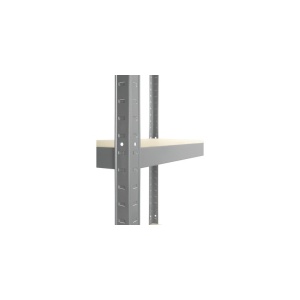 Raft metalic cu 5 polițe din lemn 900x450x1770 mm max. 175 kg/poliță, montaj rapid cu cleme - Img 4