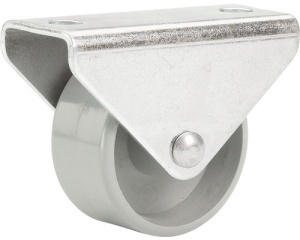 Roata metalica si poliamida Ø15 mm, placa fixare 30 x 17 mm, cu rulment, set 2 bucati.