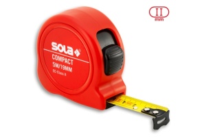 Ruleta 3 m, latime 16 mm, clasa 2 SOLA COMPACT CO 3 m