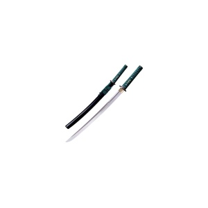 Sabie japoneza Cold Steel Dragonfly Wakizashi CS-88DW, Lama 1060 Carbon Steel, teaca din lemn lacuit - Img 3