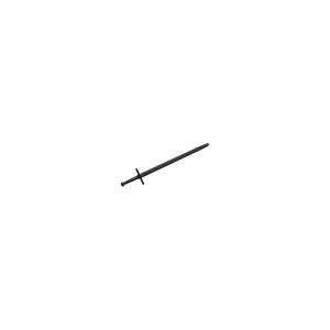 Sabie medievala de antrenament Cold Steel Hand and a Half Training Sword CS-92BKHNH, Polipropilena rezistenta la impact, pentru HEMA si antrenament tehnic - Img 3