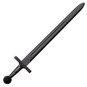 Sabie medievala de antrenament Cold Steel Medieval Training Sword Waister CS-92BKS, Polipropilena rezistenta la impact, pentru HEMA si antrenament tehnic