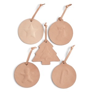 Sablon acrilic ornamente de sarbatori, set 5 bucati (Holiday Ornament Set) - Tandy Leather 3650-00 - imagine 2