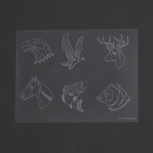 Sablon pielarie "Animale salbatice" - Tandy Leather - Img 2