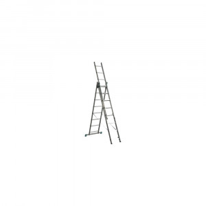 Scara tripla aluminiu universala adaptabila pe trepte 3x8 trepte - Img 3