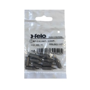 Set 10 biti Felo, seria Industrial profil HEX, C6.3, HX2.0, 25mm - Img 1